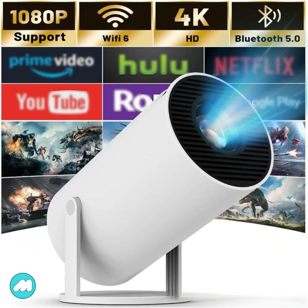 Mini proyector rotatorio e inalámbrico